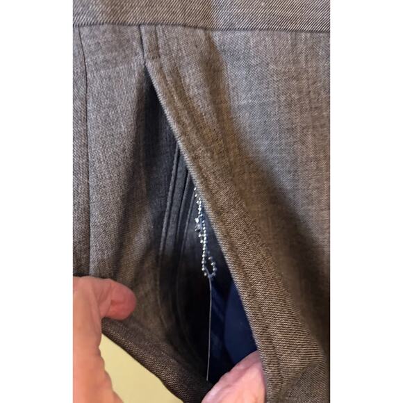 Cremieux Gray Wool Blend Travel Pants 36R Modern Fit NWT - Picture 6 of 10